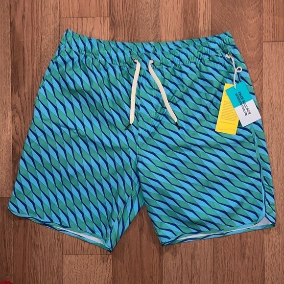 NWT Men's Fair Harbor Anchor Trunk Swim Shorts - Picture 2 of 6